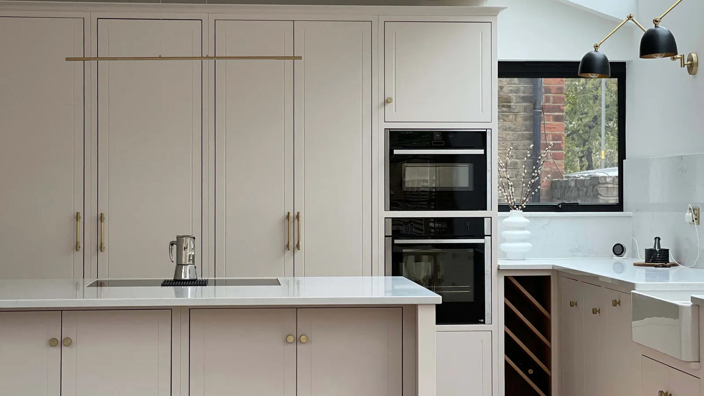 Scandi kitchen decorated in Lick Pink 01 paint shade