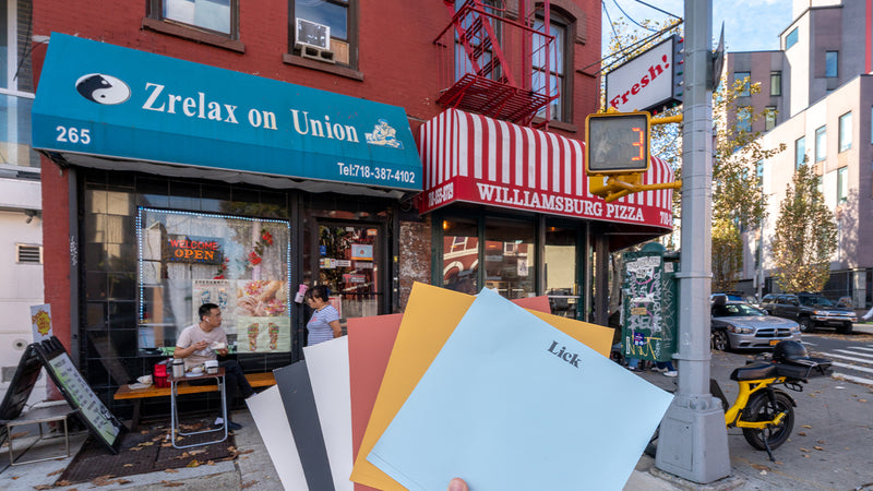 Lick paint colour palette samples in New York City
