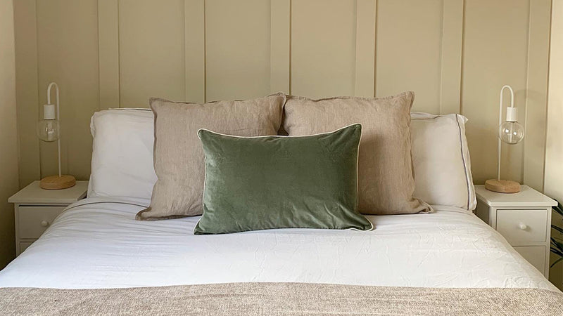 Bedroom of @home_in_the_crescent decorated in Lick Beige 01