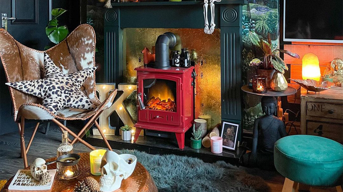 Modern gothic living room 