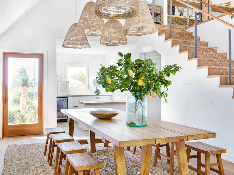 Coastal decor dining room